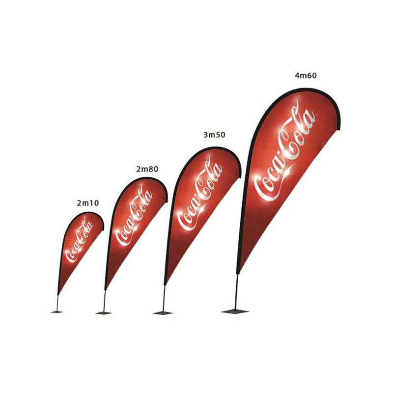 Voile publicitaire COMFLAG® STICK U2