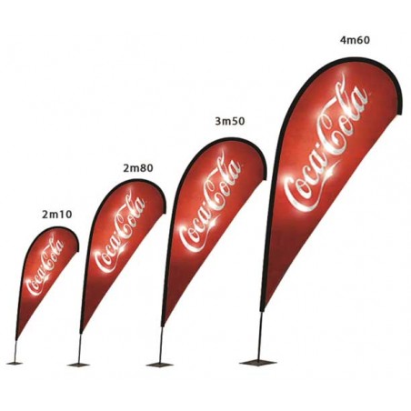 Voile publicitaire COMFLAG® STICK U2